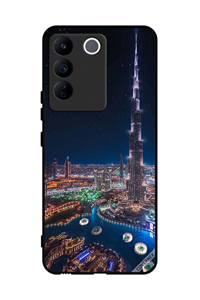 Covernex غطاء حماية لهاتف Vivo S16e - منظر ليلي لوسط المدينة