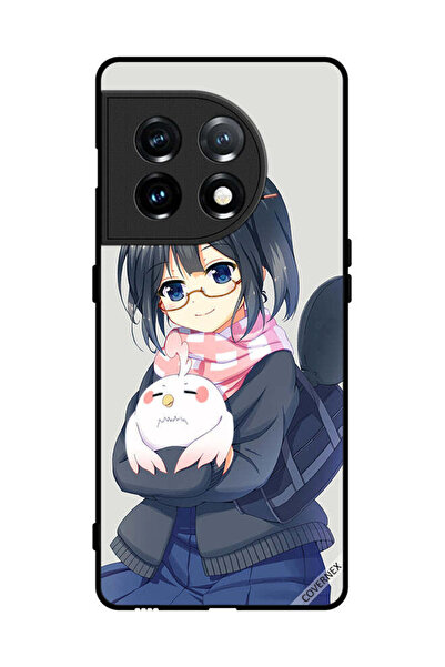 Covernex غطاء حماية لهاتف OnePlus 11، فتاة تحمل حيوانًا أليفًا