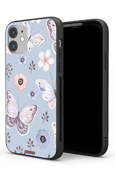 Tolwak غطاء حماية لجهاز Apple iPhone 11 بنقشة فراشات وزهور