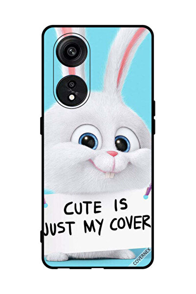 Covernex غطاء حماية لهاتف Oppo Reno8 T 5G، أرنب لطيف هو مجرد غطاء لي