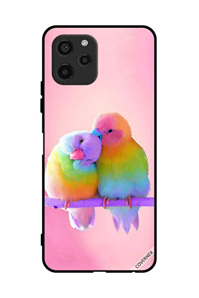 Covernex غطاء حماية لهاتف هواوي إنجوي 50z برسومات طيور لطيفة