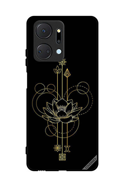 Covernex غطاء حماية لهاتف Honor X7a بتصميم زهور عصرية