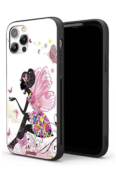 Tolwak جراب حماية لجهاز Apple iPhone 11 Pro Max بتصميم فتاة الفراشة