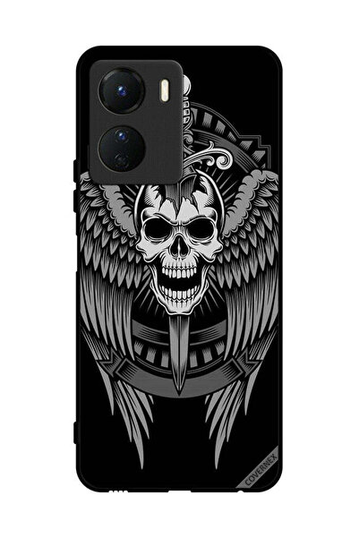 Covernex غطاء حماية لهاتف Vivo Y16 بتصميم جمجمة وأجنحة نسر