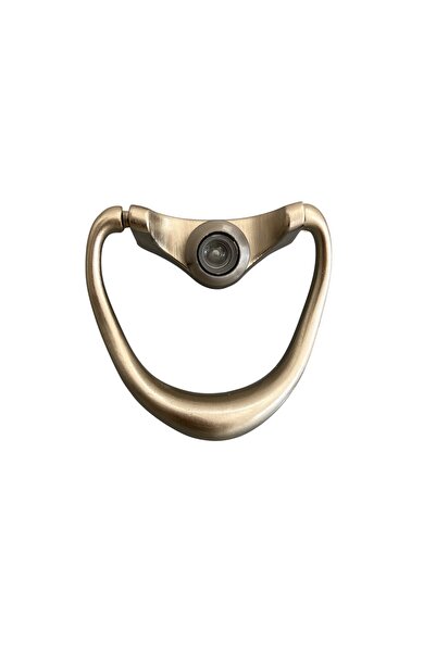 HOMDEP Dürbünlü Çelik Kapı Damla Model Taktak Tokmağı Delik Çapı 2,5cm Renk: Gümüş Gri