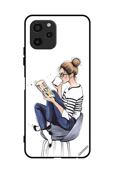 Covernex غطاء حماية لهاتف هواوي إنجوي 50z مع كتاب قراءة الفن