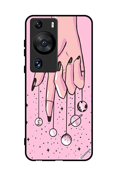 Covernex غطاء حماية لهاتف هواوي بي 60 برو - كواكب معلقة على الأصابع