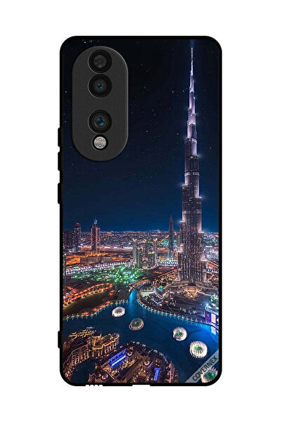 Covernex غطاء حماية لهاتف Honor 70 مع منظر ليلي لوسط المدينة
