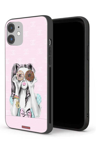 Tolwak جراب حماية لجهاز Apple iPhone 12 يحمل قطعتين من الدونات