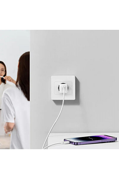 Baseus Charger Type-C, Fast Charging, GaN, 20W - (CCGN050105) - Purple