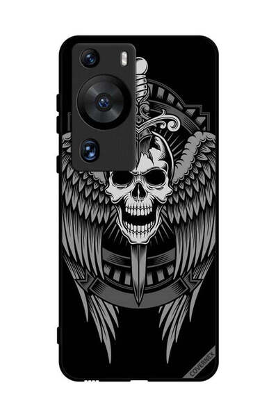 Covernex غطاء حماية لهاتف هواوي بي 60 برو - جمجمة وأجنحة نسر