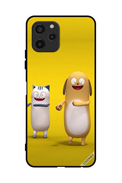 Covernex غطاء حماية لهاتف هواوي إنجوي 50z - قصة قطة وكلب