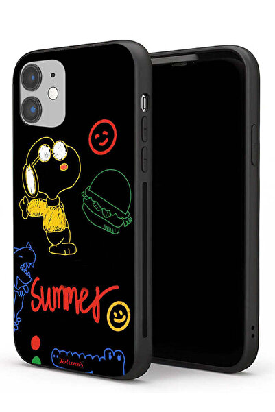 Tolwak Apple iPhone 11 Protective Case Summer Sticker