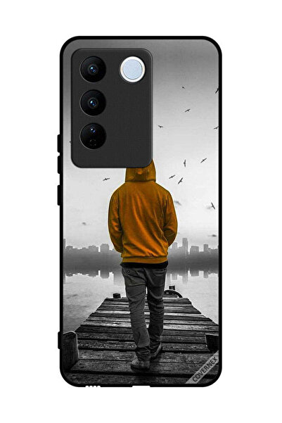 Covernex غطاء حماية لهاتف Vivo V27 Pro - فتى حزين يمشي