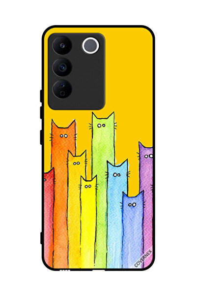 Covernex غطاء حماية لهاتف Vivo V27e - فن دمية القطة