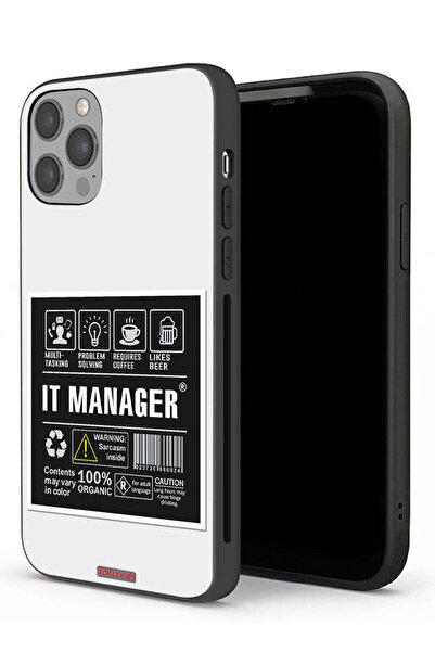 Tolwak جراب حماية لجهاز Apple iPhone 12 Pro - ملصق مدير تكنولوجيا المعلومات