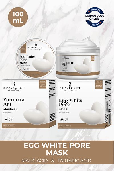 Biosecret Tint Blemish Anti-Pore Egg White Mask Egg White Pore Mask 100ml Bio143