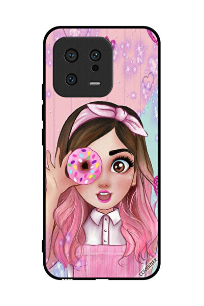 Covernex غطاء حماية لهاتف شاومي 13 برسومات فتاة محبة للدونات