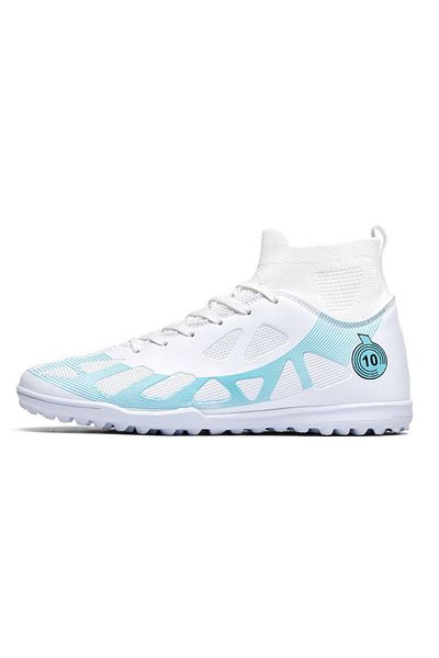 MBrands Football Boots, 8.2 With Ankle, For Synthetic Turf, White Color 36