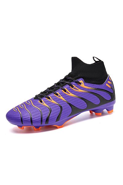 MBrands Ghete de fotbal, mărimea 7.9 cu crampoane până la gleznă, violet 44