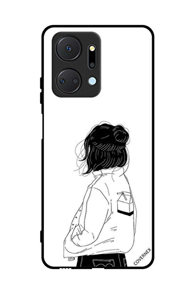 Covernex غطاء حماية لهاتف Honor X7a - فتاة تفكر بعمق