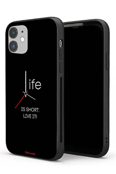Tolwak Apple iPhone 11 Protective Case Life Is Short Live It