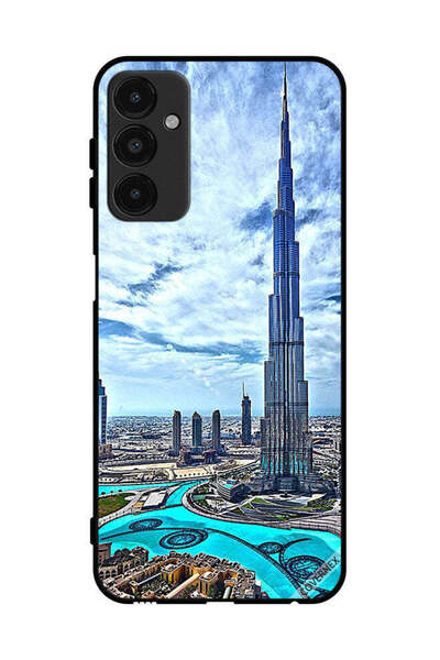 Covernex غطاء حماية لهاتف سامسونج جالاكسي A14 5G برج خليفة، غيوم تلامس السحاب