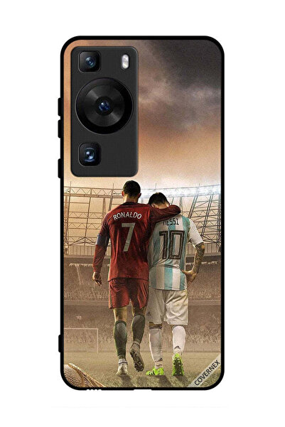 Covernex غطاء حماية لهاتف هواوي بي 60 ميسي ورونالدو