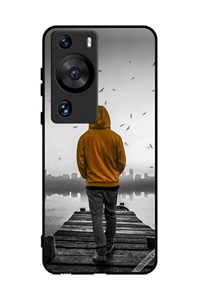 Covernex غطاء حماية لهاتف هواوي بي 60 برو - فتى حزين يمشي