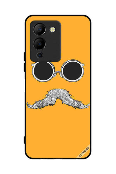 Covernex غطاء حماية لهاتف Infinix Note 12 Pro 5G برسومات نظارات وشارب