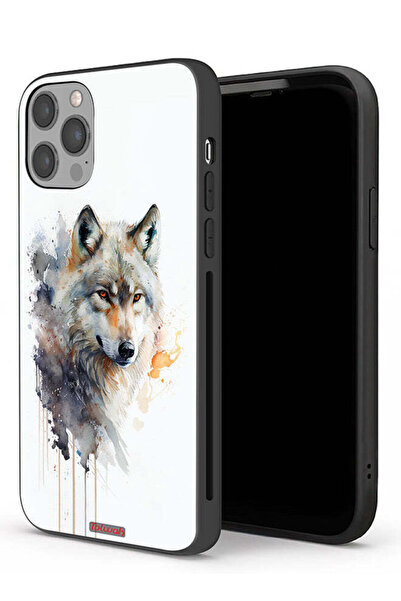 Tolwak غطاء حماية لجهاز Apple iPhone 12 Pro Max بتصميم فن تجريدي من الذئب