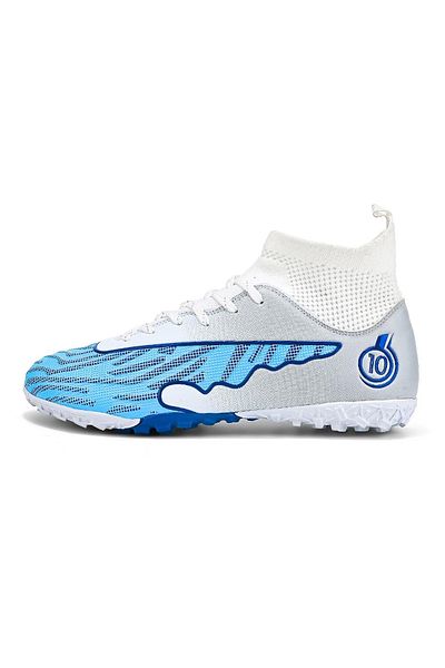 MBrands Football Boots, 8.0 With Ankle For Synthetic Ground, White 38