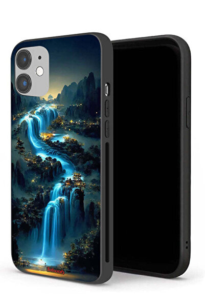 Tolwak غطاء حماية لجهاز Apple iPhone 12 بتصميم شلال فني