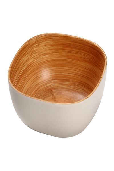 Felli Melamine and Bamboo Salad Dressing Bowl