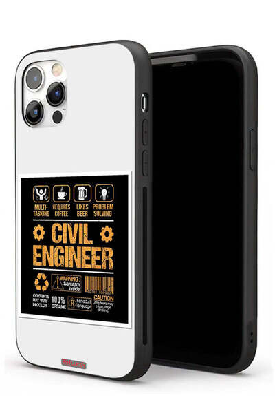 Tolwak جراب حماية لجهاز Apple iPhone 11 Pro - ملصق مهندس مدني