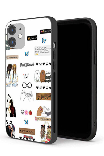 Tolwak جراب حماية لجهاز Apple iPhone 12 mini مع اقتباسات وملصقات باللغة العربية