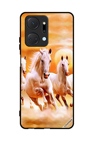 Covernex غطاء حماية لهاتف Honor X7a - خيول تركض