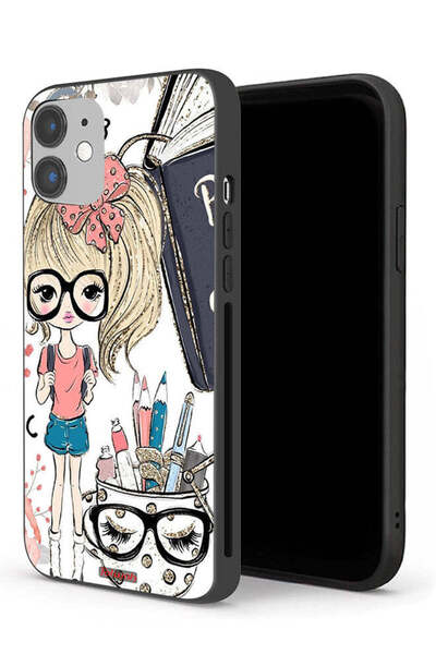 Tolwak جراب حماية لجهاز Apple iPhone 12 بتصميم فتاة وحيد القرن