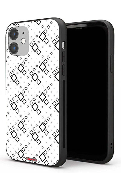 Tolwak Apple iPhone 11 Protective Case Square Abstract Digital Art
