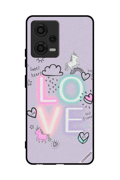Covernex غطاء حماية لهاتف شاومي بوكو X5 - قلب حلو، حب، يونيكورن