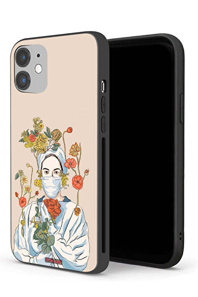 Tolwak جراب حماية لجهاز Apple iPhone 12 mini بتصميم فن الممرضة