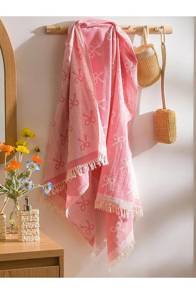 LC Waikiki LCW HOME Γυναικεία πετσέτα παραλίας με σχέδιο φιόγκου 90x165 cm (S5)
