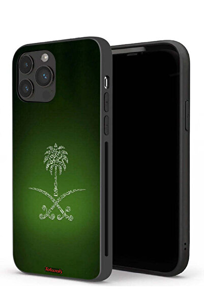 Tolwak غطاء حماية لجهاز آيفون 13 برو من آبل، لافتة المملكة العربية السعودية ا...