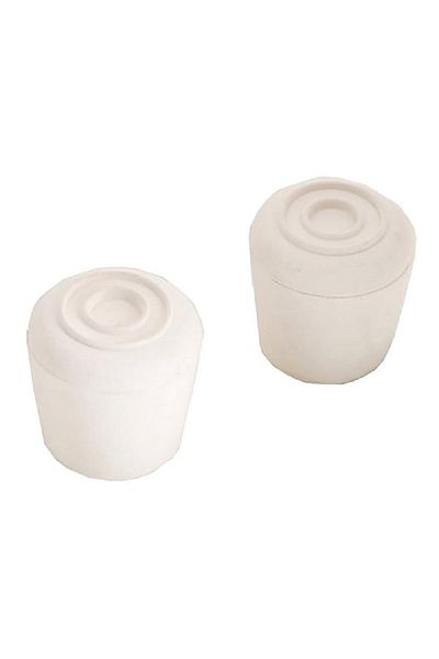 Magic Sliders 2-Piece Round Furniture Rubber Leg Tips White