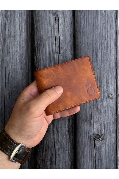Kalkan deri Handmade Genuine Italian Leather Men's Wallet – with Coin and Cash Compartment