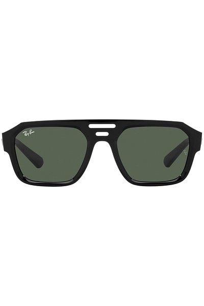 Ray-Ban Ray‑Ban Corrigan RB4397 6677/71 – Ochelari de soare, Negru Mat, Lentile Verzi, Mărime 54