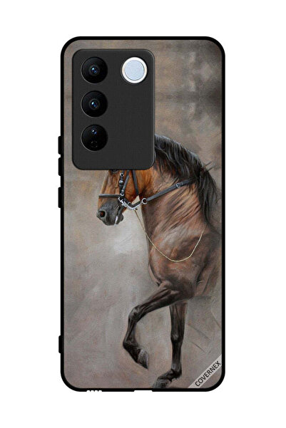 Covernex Protective Case Cover For Vivo V27 Vintage Picture Of Horse