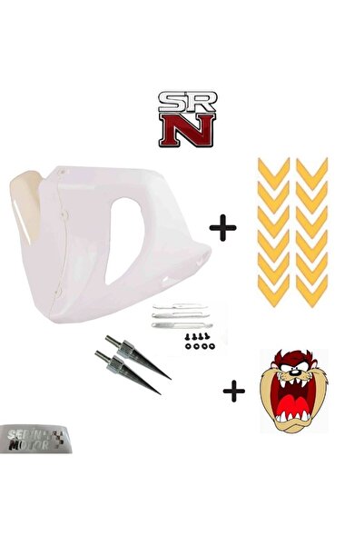 GMS Cg Çita Beyaz Sakal + Gold Sakal Stickeri + 2 Adet Sivri Vida Modifiye Set + Tzmanya SRNMOTOR