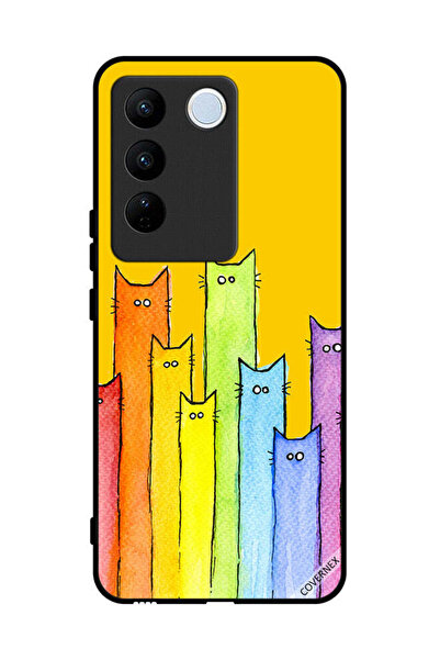 Covernex غطاء حماية لهاتف Vivo V27 - فن دمية القطة