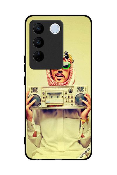 Covernex غطاء حماية لهاتف Vivo S16 يحمل جهاز موسيقى عتيق